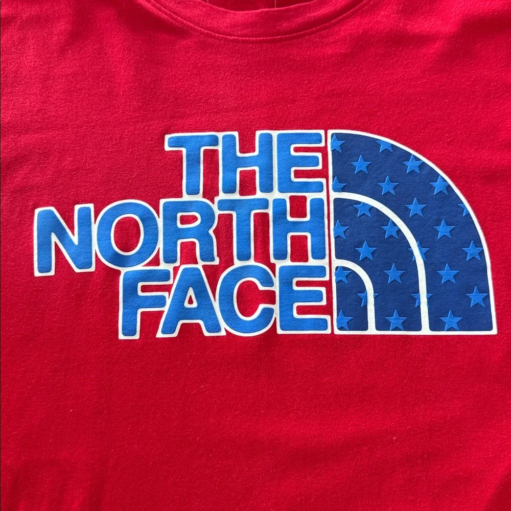 The North Face Red USA Box Graphic Stars Men’s Short sleeved T-Shirt XL
